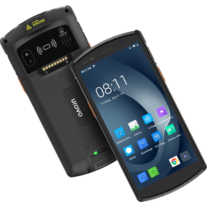 Urovo DT50-QCGR4WSEEX0, DT50D, 2,45 GHz, HS7, 5,7", A11/13 (AER), 4/64, Wi-Fi, 4G, Near-UHF, 5000 mAh, cable, fuente de alimentación (UE), HS