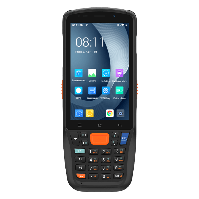 Urovo CT48-BMDS2WNEEX8, CT48, 2,0 GHz, 2D, 4", A12, 4/64 Go, WiFi, 4G, 5000 mAh, câble, bloc d'alimentation (UE), HS