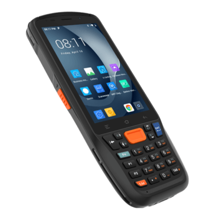 Urovo CT48-BMDS2WNEKX8, CT48,2,0 GHz,2D,4",A12,4/64 Go,WiFi,4G,5000mAh, câble,PSU (Royaume-Uni),HS