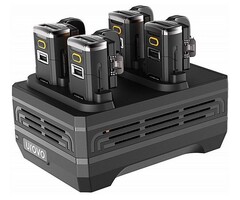 Urovo 4TCSR5600-1, SR5600 Estación de carga de dispositivos de 4 ranuras con fuente de alimentación (UE)