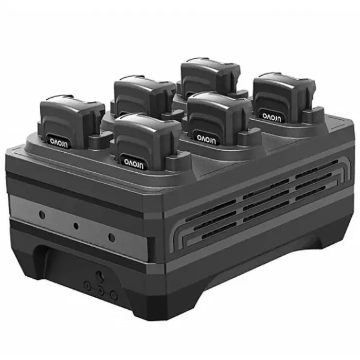 Urovo 6BCSR5600-1, SR5600 Estación de carga de baterías de 6 ranuras con fuente de alimentación (UE)