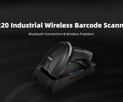 Urovo K220, Industriële draadloze 2D DPM barcodescanner inclusief houder en USB-kabel