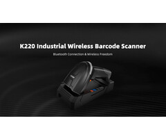 Urovo K220, industrieller kabelloser 2D-DPM-Barcodescanner inklusive Dockingstation und USB-Kabel