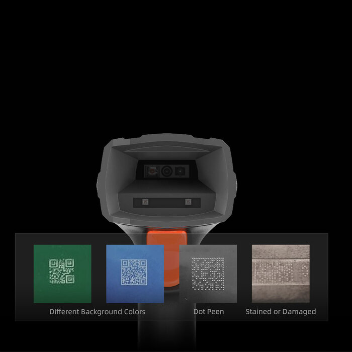 Urovo K220, industrieller kabelloser 2D-DPM-Barcodescanner inklusive Dockingstation und USB-Kabel