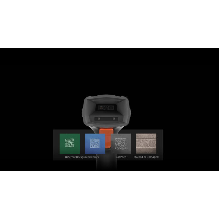 Urovo K220, scanner di codici a barre 2D DPM wireless industriale con base e cavo USB