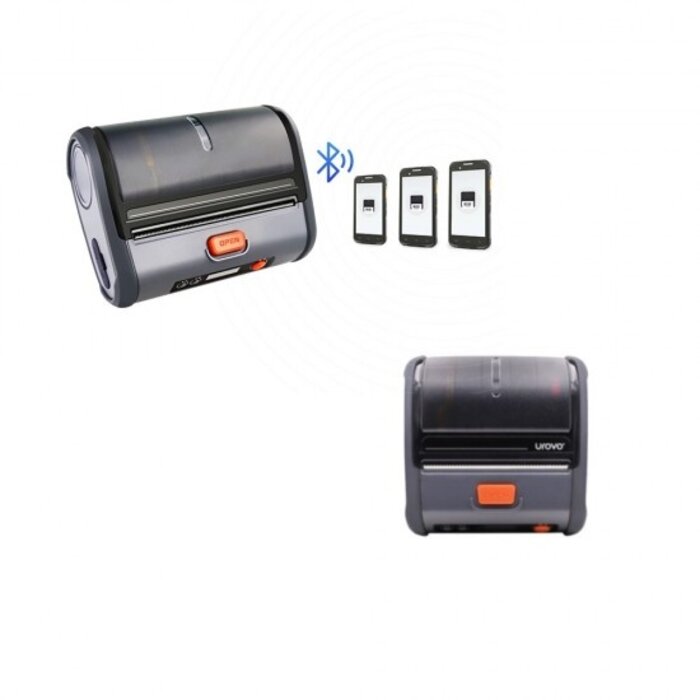 Urovo K419-A1, mobiler 4-Zoll-Thermodirektdrucker, Kabel, Netzteil (EU)