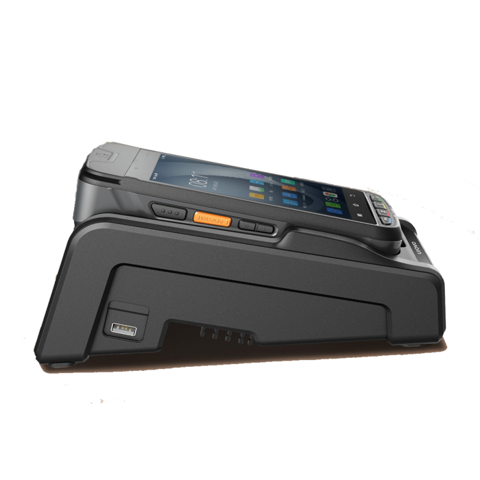 Urovo i9000S-XMFT3WNSEX0, i9000s, terminal POS, sin 2D, 5", A13, 3/32 GB, Wi-Fi+4G, impresora de recibos de 58 mm, NFC, lector de tarjetas MSR, lector de tarjetas IC, cable, fuente de alimentación (UE)