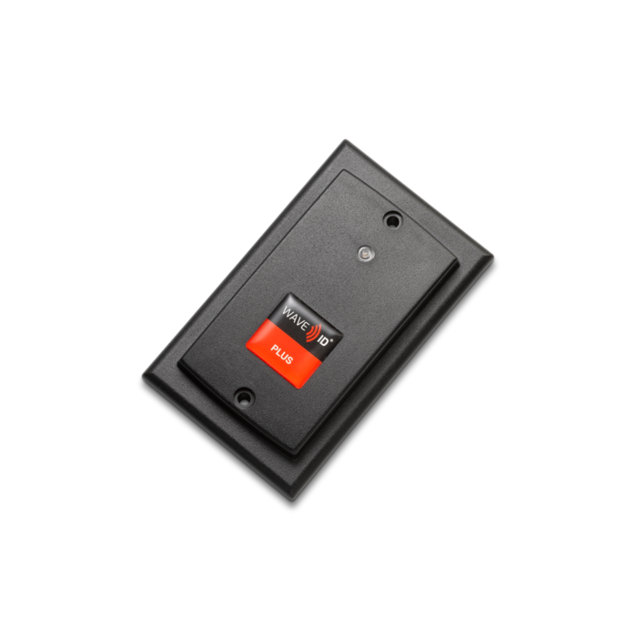 rfIDEAS Lettore USB nero con montaggio superficiale tramite tasti WAVE ID Plus