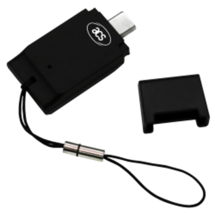 ACS Lector de tarjetas inteligentes del tamaño de una tarjeta SIM ACR39T-A5A ACS ACR39T-A5 (USB tipo C)