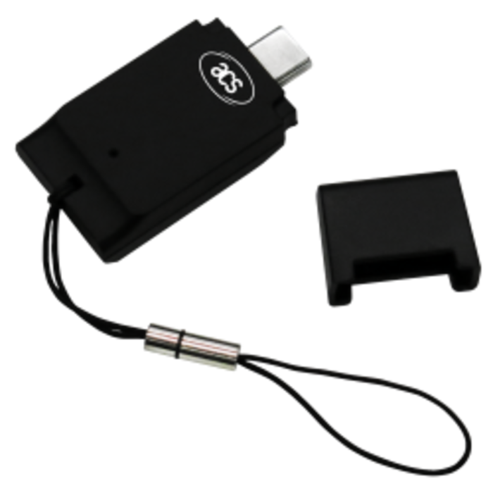 ACS Lector de tarjetas inteligentes del tamaño de una tarjeta SIM ACR39T-A5A ACS ACR39T-A5 (USB tipo C)