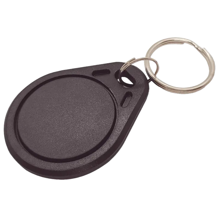 ACS MIFC1-A7KACSG Llavero ACS Mifare 1K, color negro, tamaño: 35,3 x 28,0 x 6,4 mm, 100 unidades/bolsa. Precio por bolsa.
