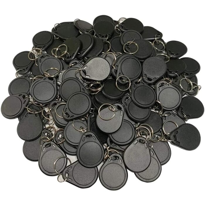 ACS MIFC1-A7KACSG Llavero ACS Mifare 1K, color negro, tamaño: 35,3 x 28,0 x 6,4 mm, 100 unidades/bolsa. Precio por bolsa.
