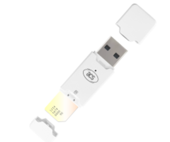ACS Lector de tarjetas inteligentes tipo SIM USB ACR40T-A5 ACS ACR40T Tipo C