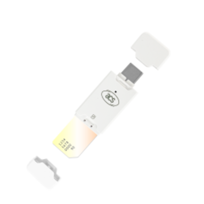 ACS Lector de tarjetas inteligentes tipo SIM USB ACR40T-A5 ACS ACR40T Tipo C