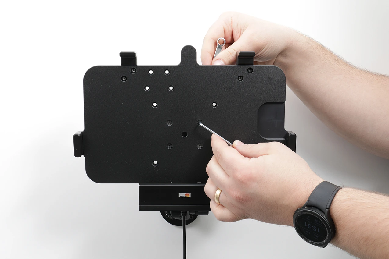 BRODIT Soporte activo Brodit, VESA 75, para dispositivos sin funda resistente, AMPS