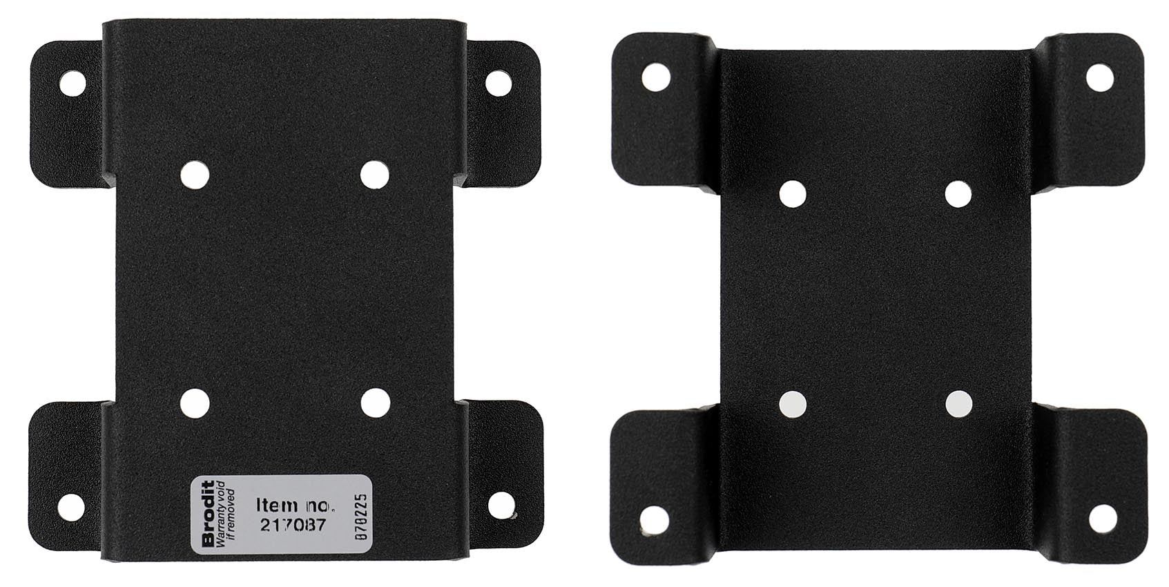 BRODIT Placa de montaje Brodit, VESA 75x75 mm, orificio AMPS