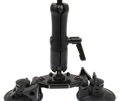 BRODIT 217124 - Supporto a doppia ventosa con base di montaggio