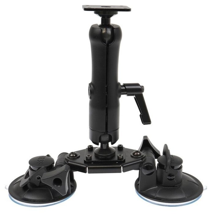 BRODIT Double suction cup mount with base mount, AMPS holes