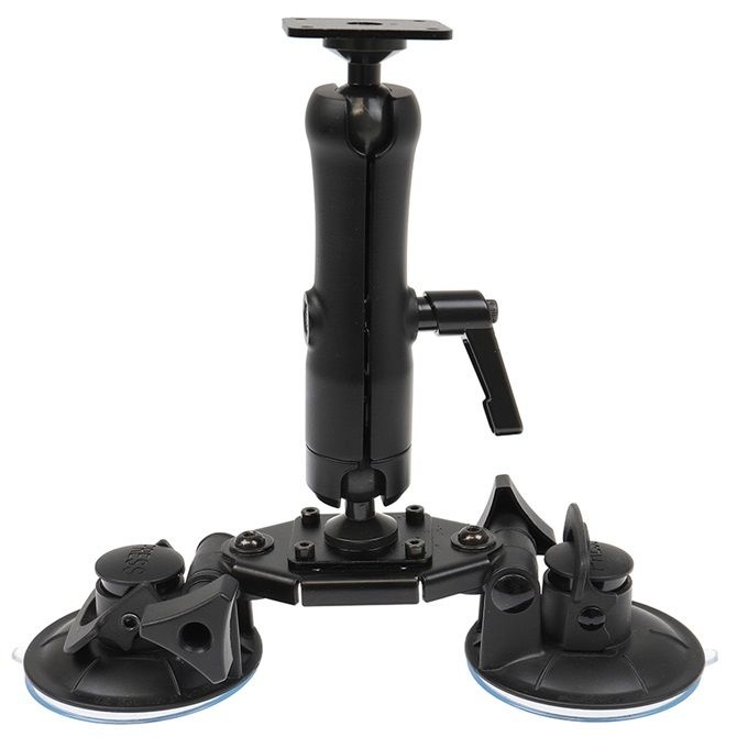 BRODIT Supporto a doppia ventosa con base di montaggio, Double suction cup mount with base mount