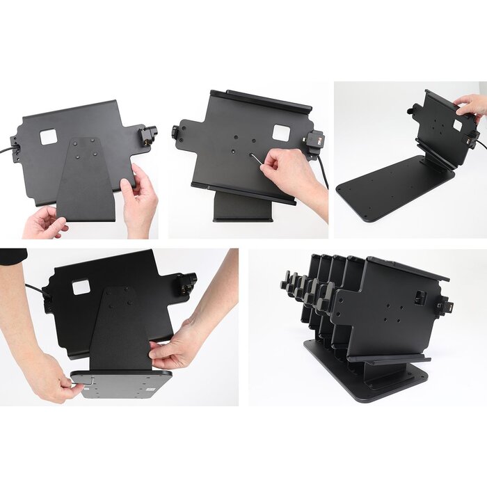 BRODIT Brodit, table stand, Table stand contains five Brodit slide-in mounts