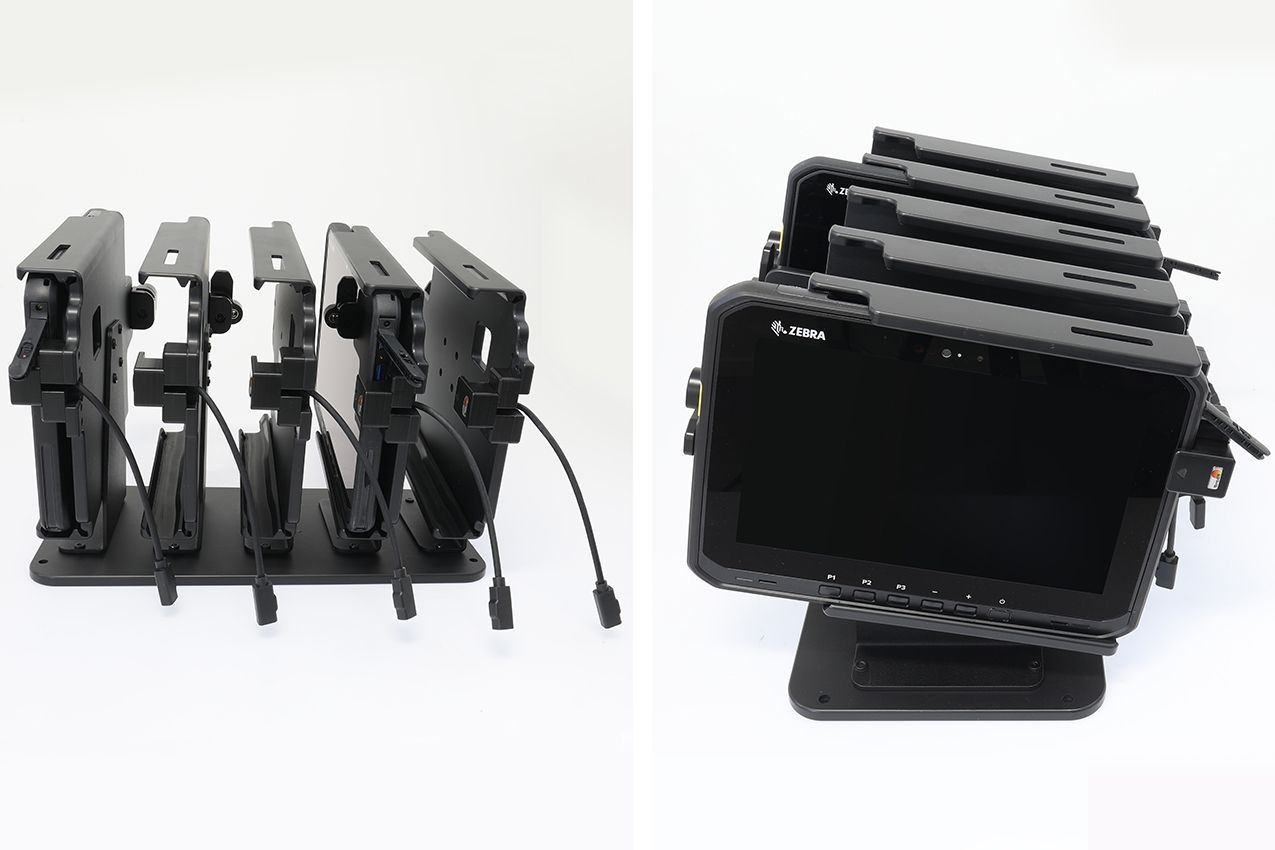 BRODIT Brodit, supporto da tavolo, Table stand contains five Brodit slide-in mounts