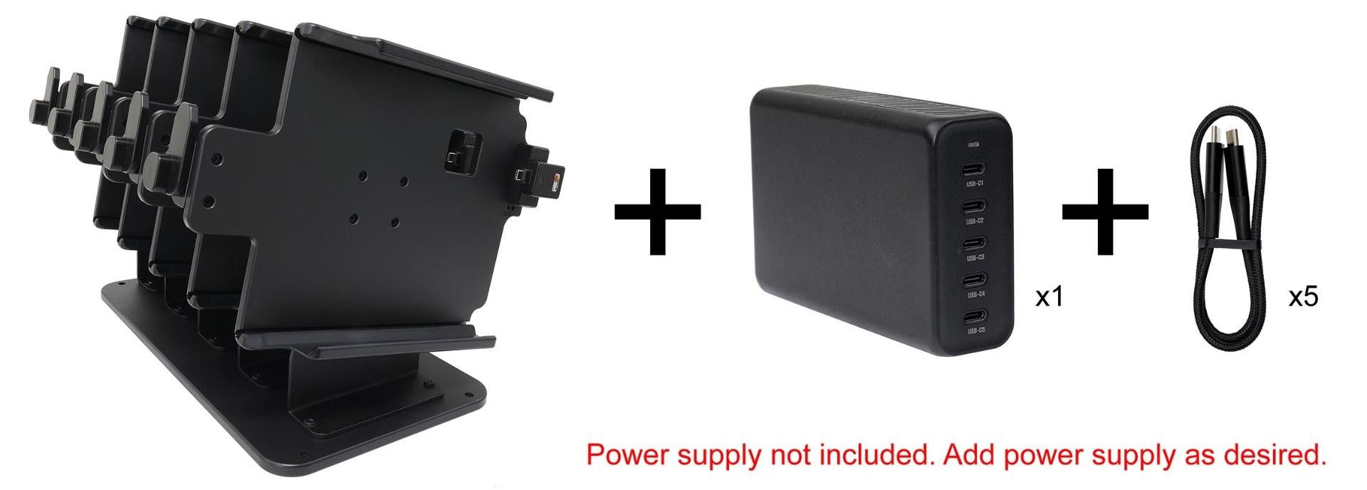 BRODIT Brodit, table stand, Table stand contains five Brodit slide-in mounts