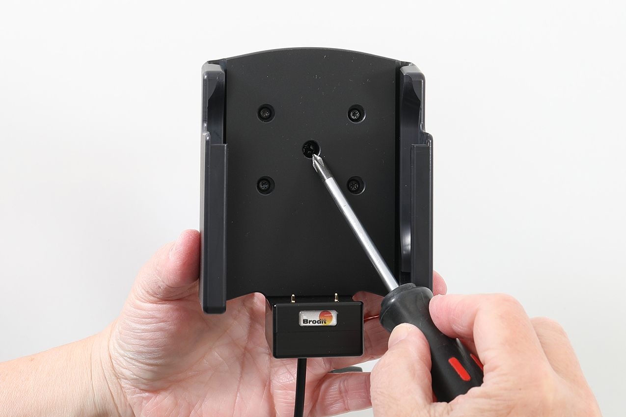 BRODIT Brodit, montaggio attivo, with cigarette lighter plug (pogo pin charging), active holder
