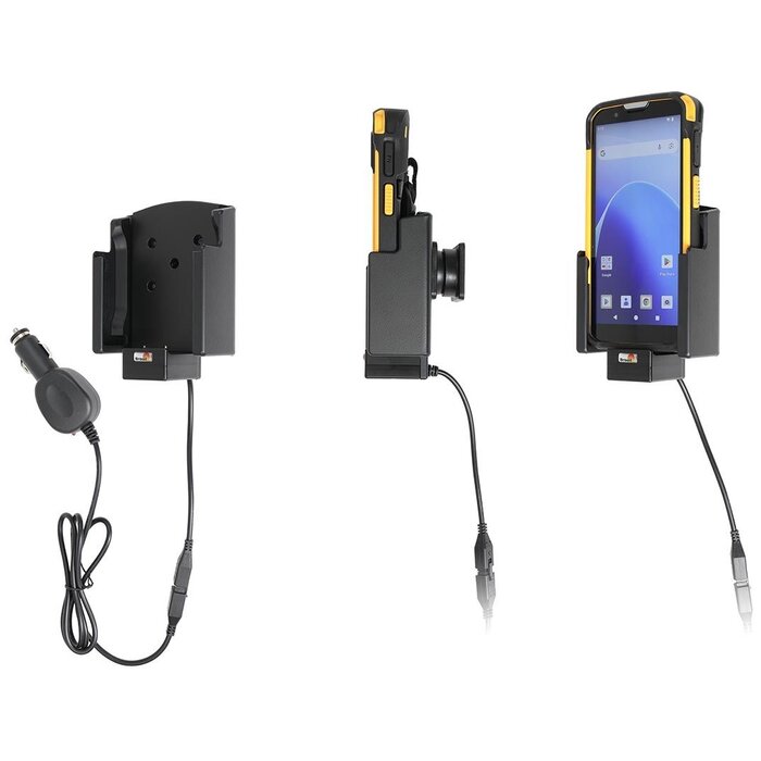 BRODIT Brodit, Actieve houder, with cigarette lighter plug (pogo pin charging), active holder