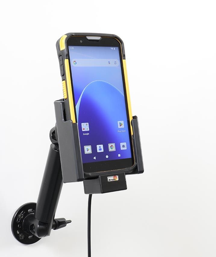 BRODIT Brodit, Actieve houder, with cigarette lighter plug (pogo pin charging), active holder