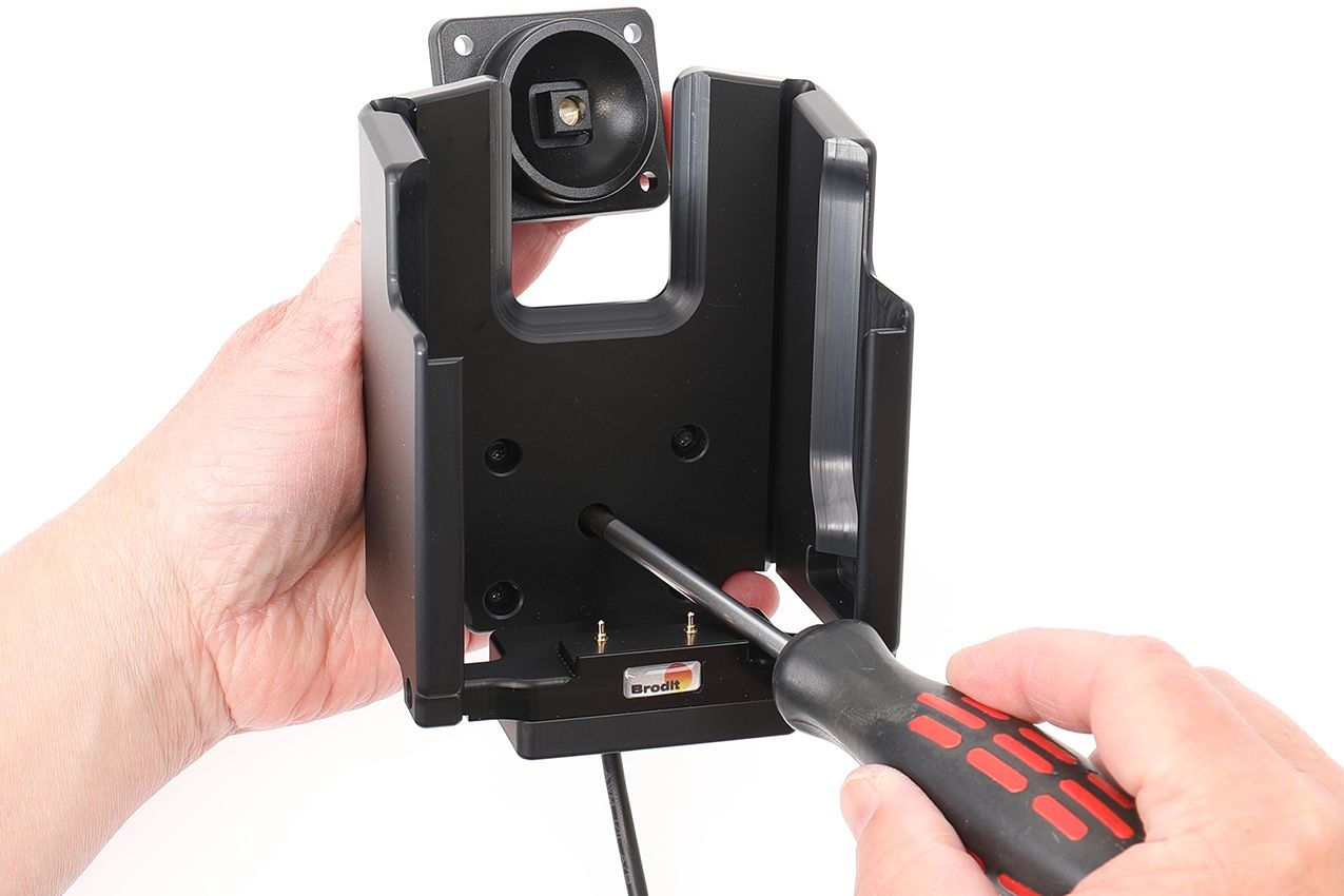 BRODIT Brodit, Actieve houder, with cigarette lighter plug (pogo pin charging) incl, active holder
