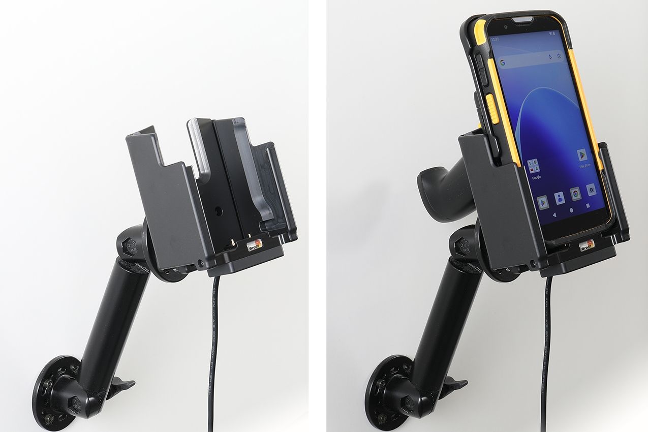 BRODIT Brodit, Active Mount, with cigarette lighter plug (pogo pin charging) incl, active holder