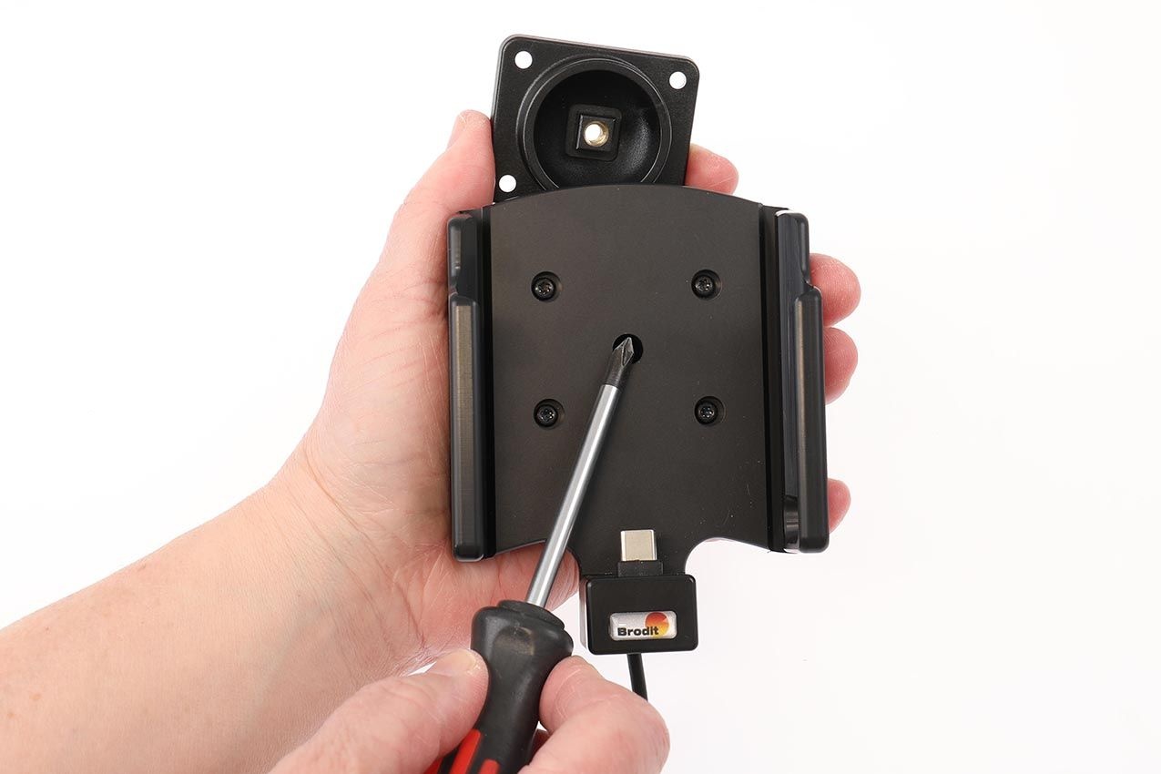 BRODIT Soporte activo Brodit para instalación fija, USB-A
