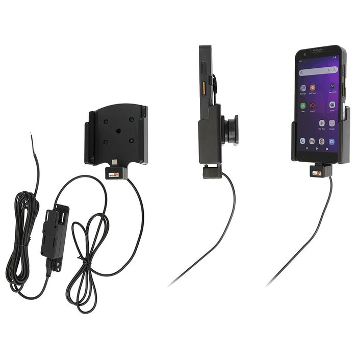 BRODIT Soporte activo Brodit para instalación fija, USB-A