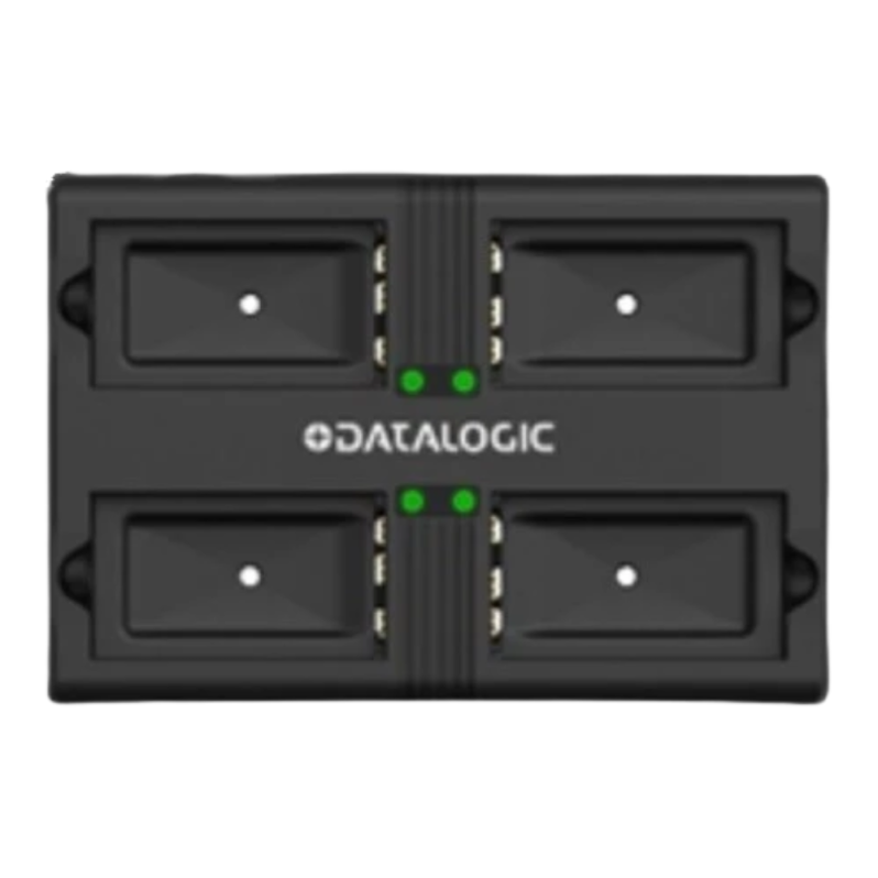 DATALOGIC Cargador de batería Datalogic, Cargador multibatería Datalogic de 4 ranuras