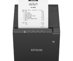 EPSON C31CK50112A0 - Epson TM-m30III, 8 puntos/mm (203 ppp), plotter de corte, USB, USB-C, Ethernet, WLAN, NFC, negro