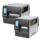 Zebra ZT411, 8 dots/mm (203 dpi), kleurendisplay, RTC, USB, RS232, BT, Ethernet, WLAN, EPL, ZPL, ZPLII, 256 MB RAM / 512 MB Flash