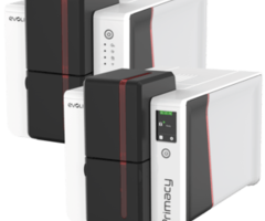 EVOLIS PM2-SE25 - Evolis Primacy 2, design esclusivo per l'anniversario, fronte-retro, 12 punti/mm (300 dpi), display, USB, Ethernet, kit (USB)