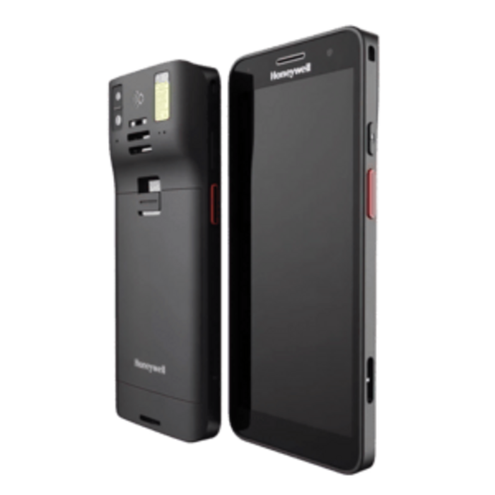 Honeywell Honeywell CT37, 2D, SR, geprojecteerde capacitieve sensor, hot-swap, PTT, USB-C, BT (BLE), WLAN, NFC, Android, GMS, externe batterij, zwart, RAM: 8 GB