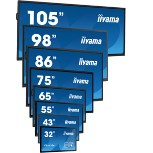 IIYAMA iiyama ProLite TE5513A-B1AG, 138,6 cm (54,6''), PureTouch-IR, 4K, USB-C, RS232, Ethernet, USB, negro, 8 MB RAM / 128 MB Flash