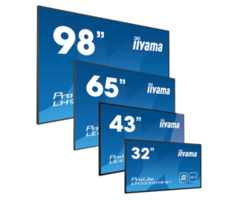 IIYAMA iiyam ProLite LH5564UHS-B1AG, 139cm (55''), 4K, USB, USB-C, RS232, Ethernet, WLAN, Android, Kit (RS232), zwart