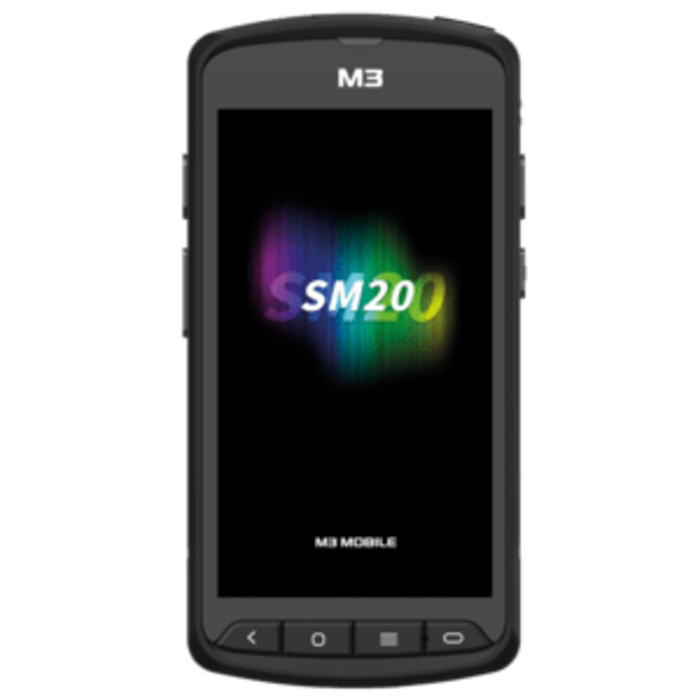 M3 SM2F4R-S3CHSS-HF - M3 Mobile SM20F, 2D, SE4750, 12.7cm (5''), GPS, BT (5.1), WLAN, 4G, NFC, Android, GMS, RB, black
