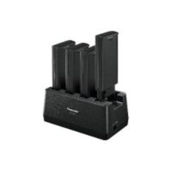 PANASONIC Estación de carga de baterías Panasonic de 4 ranuras, Cargador de batería de 4 ranuras