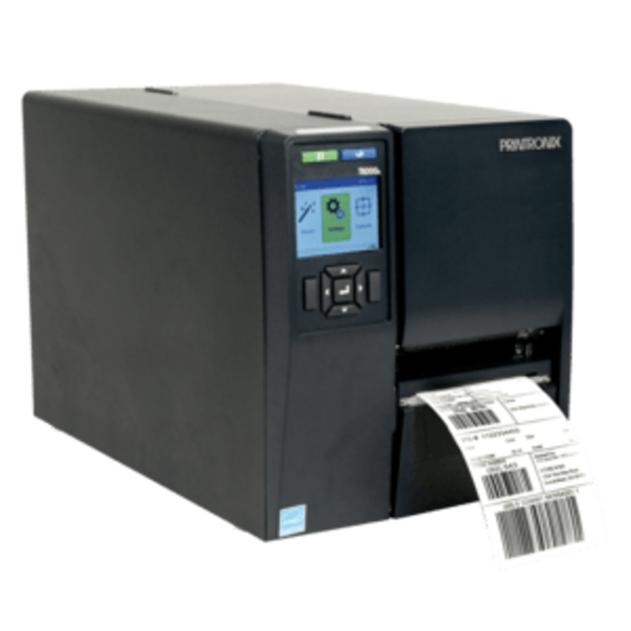 TSC Printronix T6000e, 2D-ODV, 12 punti/mm (300 dpi), USB, RS232, Ethernet, WLAN, 512MB RAM / 128 MB Flash