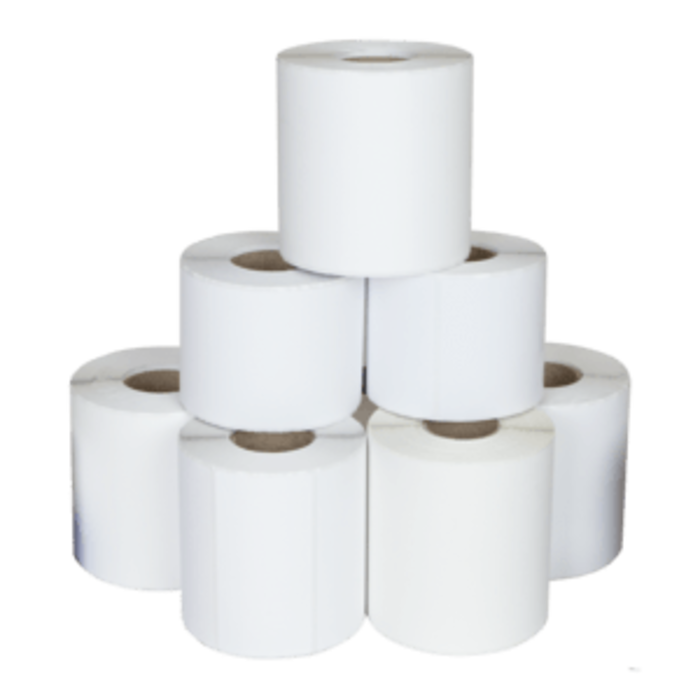 65076-20210 - Bonnenrollen, Heipa, gewoon papier, 76 mm, 70 mm, 12,7 mm, wit