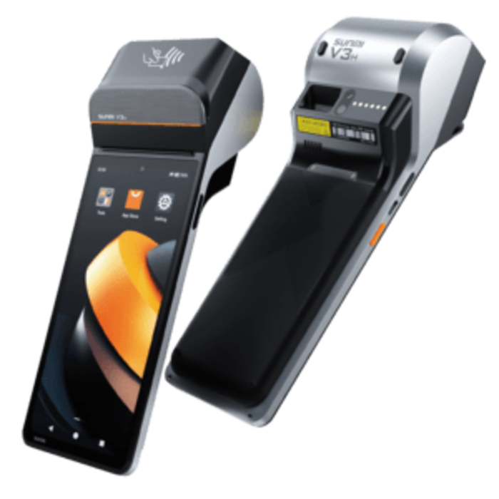 SUNMI SUNMI V3H, Android GMS EDLA, GPS, USB-C, BT (BLE, 5.0), WiFi, eSIM, 4G, NFC, Android, 68.08 g, 4 GB RAM / 64 GB Flash