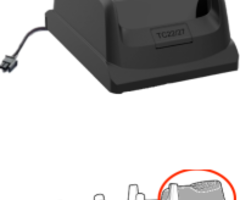 Zebra CRDCUP-TC2L4B-01 - Soporte de batería de repuesto Zebra de 4 ranuras