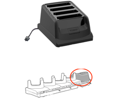 Zebra CRDCUP-TC2L4B-01 - Accessoire de batterie de remplacement Zebra à 4 emplacements