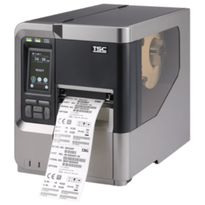 TSC TSC MX240P Serie, 8 Punkte/mm (203dpi), Rewind, RTC, Display, USB, RS232, Ethernet, TSPL-EZ, Kit (USB), 512MB RAM / 512 MB Flash