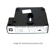 Zebra 10015355-RK - Pulsera Zebra Z-Band Ultra-soft, roja