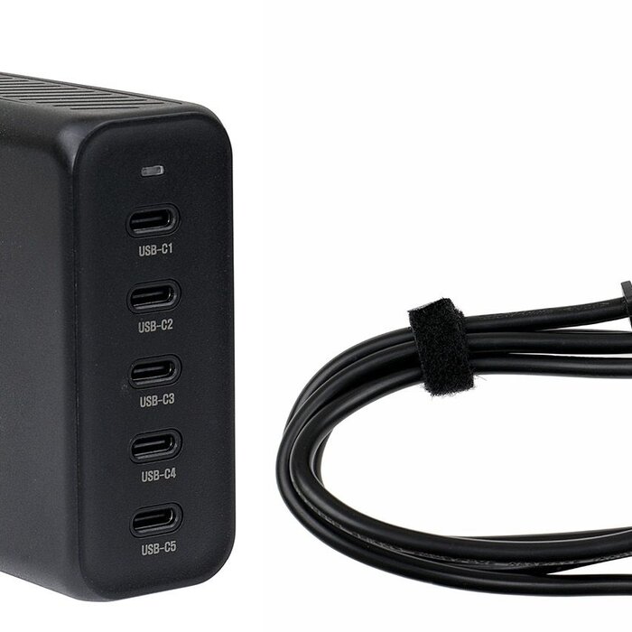 BRODIT 217095 - Cargador USB-C de 5 puertos